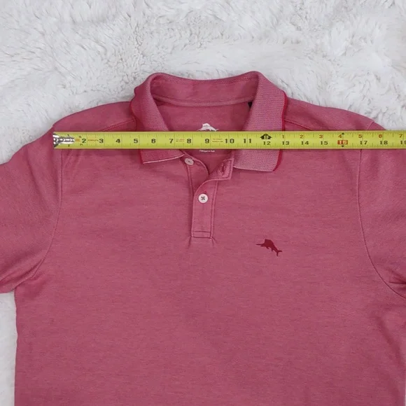 Tommy Bahama Coral Polo Shirt, Size M - Picture 10 of 17